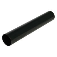 FloPlast Black MiniFlo Round Downpipe 50mm x 2m