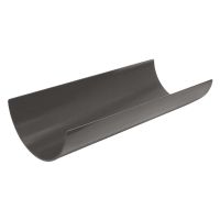 FloPlast Anthracite Grey Half Round Gutter 112mm x 4m