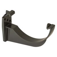 FloPlast Anthracire Grey 112mm Half Round Gutter Fascia Bracket