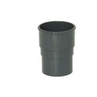 FloPlast Anthracite Grey 68mm Round Downpipe Socket