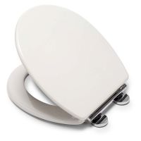 Croydex Lugano Flexi Fix Moulded Wood Soft Close Toilet Seat