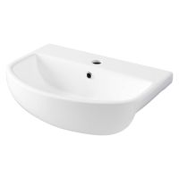 Lecico Atlas 1 Tap Hole Semi Recessed Basin 496 x 420mm