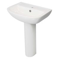 Nevis 1 Tap Hole 550mm Basin & Pedestal Pack