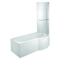 Luxury P Shape Right Hand Shower Bath 1700mm