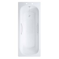 Lecico Atlas Anti-Slip Steel Bath With Grips 1700 x 700mm