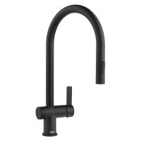 Deva Madrid Black Pull Out Mixer Tap