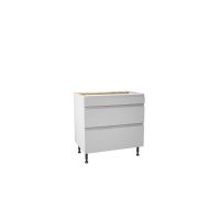 Capri Grey 800mm Three Drawer Unit Pack 2 of 2