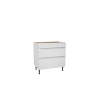 Capri White 800mm Three Drawer Unit Pack 2 of 2