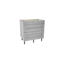 Verona Grey 800mm Three Drawer Unit Pack 2 of 2