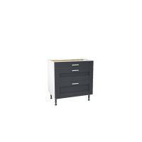 Verona Navy 800mm Three Drawer Unit Pack 2 of 2