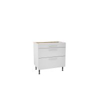 Paris Ultra Matt Grey 800mm Three Drawer Unit Pack 2 of 2