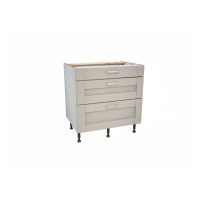 Verona Pebble 800mm Three Drawer Unit Pack 2 of 2