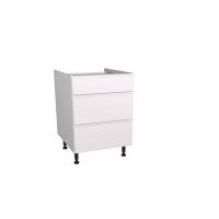 Capri White 600mm Three Drawer Unit