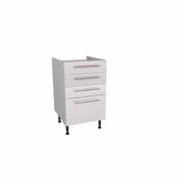 Paris White 500mm Four Drawer Unit