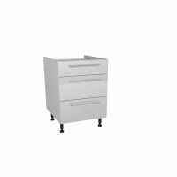 Paris Ultra Matt Grey 600mm Three Drawer Unit