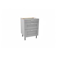 Verona Grey 600mm Three Drawer Unit