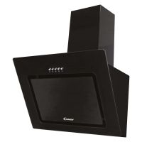 Candy 60cm Black Angled Glass Cooker Hood