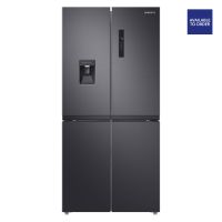 Samsung American Fridge Freezer with Non-Plumbed Water Dispenser Matt Black RF48A401EM9