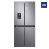 Samsung American Fridge Freezer with Non-Plumbed Water Dispenser Matt Silver RF48A401EM9