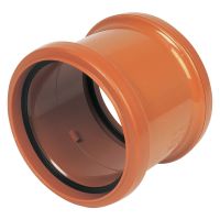 FloPlast 110mm Underground Double Socket Coupler