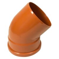 FloPlast 110mm Underground 45° Single Socket Bend