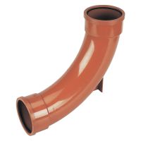 FloPlast 110mm Underground 87.5° Double Socket Rest Bend