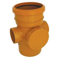 FloPlast 110mm Underground Single Socket Access Pipe