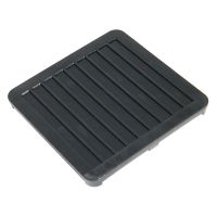 FloPlast Black 150mm Square Blank Cover Grid