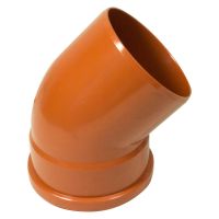 FloPlast 160mm Underground 45° Single Socket Bend