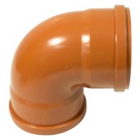 FloPlast 160mm Underground 87.5° Double Socket Bend