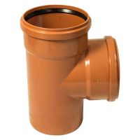 FloPlast 160mm Underground 87.5° Double Socket Junction