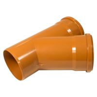 FloPlast 160mm Underground 45° Double Socket Junction