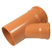 FloPlast Underground 45° Double Socket Unequal Junction 160 x 110mm