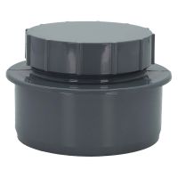 FloPlast Grey 110mm Soil Screwed Access Cap