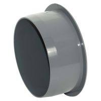 FloPlast Grey 110mm Soil Push Fit Socket Plug