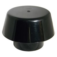 FloPlast Black 110mm Soil Extract Cowl