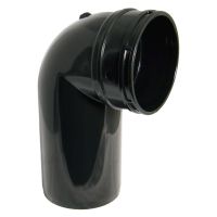 FloPlast Black 110mm Soil 90° Solvent Socket Bend