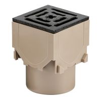 ACO RainDrain Corner Unit With Iron Grating