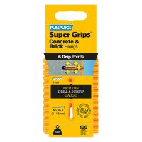 Regular Duty Yellow Super Grips Fixings Pack of 100