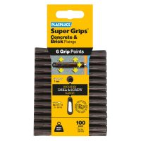 Heavy Duty Brown Super Grips Fixings Pack of 100