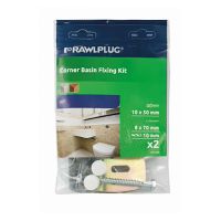 Rawlplug Corner Basin Fixing Kit