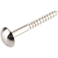 Unifix Dometop Mirror Screw No 8 x 30mm Pack of 4