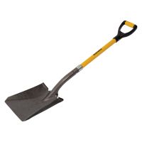 Roughneck Square Head Shovel With Fibreglass Soft Grip Handle