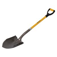 Roughneck Sharp Edge Shovel With Fibreglass Soft Grip Handle