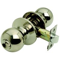 Bala Entrance Knob Set Polished Stainless Steel