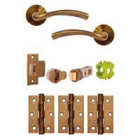 Jigtech Solar Door Handle Pack Antique Brass