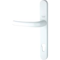 Yale uPVC Long Backplate Door Handle 92mm/215mm White