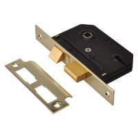 Union 3 Lever Mortice Sashlock 3" Polished Brass