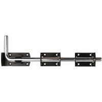 Garage Door Drop Bolt Black Japanned 457mm