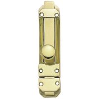 Victorian Slide Bolt Polished Brass 102mm